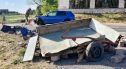 Zderzenie dwóch samochodów przy cmentarzu Kutuzowa