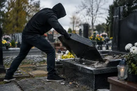 Zdemolował sklep, lodówkę społeczną i nagrobek. 36-latek trafił do aresztu