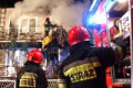 Pożar w budynku przy ulicy Kopernika