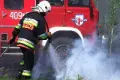 Pożar nieużytków koło Łazisk
