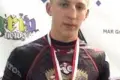 Zawodnik Gladiatora ze srebrnym medalem mistrzostw Polski