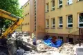 Remont przed wejściem do Miejskiego Zespołu Szkół nr 3