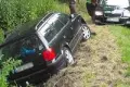 Auto zjechało do rowu – jedna osoba ranna