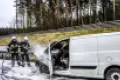 Pożar na autostradzie