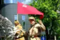 „Komunistyczna manifestacja z zakazanymi w Polsce symbolami”