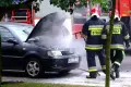 Pożar samochodu na Kosiby