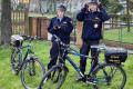 Strażnicy miejscy na rowerach