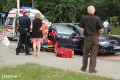 Wypadek koło policji, sprawczyni uciekła z miejsca zdarzenia
