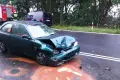 Kolizja w Starej Olesznej. Hyundai najechał na Volkswagena