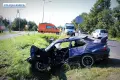 Wyprzedzał na skrzyżowaniu i wylądował w rowie. Był pod wpływem narkotyków
