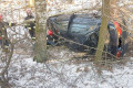Renault wypadł z drogi i wpadł do rowu. Sprawca z 250-zł mandatem