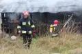 Pożar na ogródkach przy Staroszkolnej