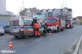Zderzenie trzech samochodów na Kubika – dwie osoby ranne