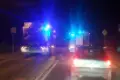 Potrącenie pieszego na Garncarskiej, auto wylądowało w parku