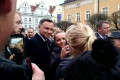 Prezydent Andrzej Duda na bolesławieckim Rynku