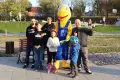 Ant Mascot Handed Out Reflective Bands at the Skatepark