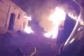 Pożar stodoły w Trzebieniu