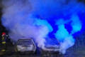 Nocna akcja w Szczytnicy. Spłonęły dwa auta