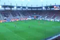 Zagłębie vs ŁKS. Policja zabezpieczała pierwszy mecz w Polsce po otwarciu trybun
