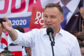 Andrzej Duda zaatakował w Bolesławcu Trzaskowskiego i dziennik Fakt