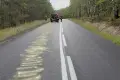 Масляна пляма між Krzyżowa та Gromadka. На місце прибули служби