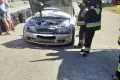 Pożar auta na torze wyścigowym