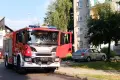 Akcja straży i policji w bloku przy Starzyńskiego
