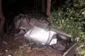 Audi uderzyło w drzewo. Dwaj uczestnicy zdarzenia pijani, pasażer ciężko ranny