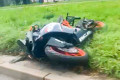 Młody motocyklista po wypadku trafił do szpitala