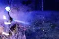 Wieczorny pożar między Krzyżową a Kraśnikiem