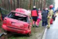 Audi wpadło do rowu między Bolesławcem a Kliczkowem