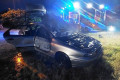 Nocny pożar samochodu w Nowogrodźcu