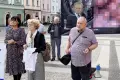 Pobożni przeciwnicy aborcji znów wystawili baner z zakrwawionym płodem