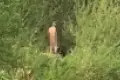 Nagi mężczyzna znowu nad Bobrem
