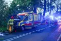 Karetka pogotowia zapaliła się w drodze do szpitala