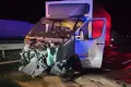 Kolizja na A4. Zderzyły się dwa samochody dostawcze