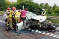 Karambol na obwodnicy. Zderzyły się cztery samochody. Na miejscu był śmigłowiec LPR