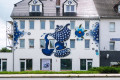 Nowy ceramiczny mural wita i żegna kierowc&oacute;w w Bolesławcu!