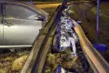 Nocny incydent na A4: auto wypadło z trasy! Uszkodziło bariery!