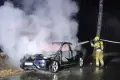 Evening fire: BMW caught fire! Firefighters intervened