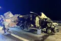Nocny wypadek na A4: bus zderzył się ciężarówką! Jedna osoba ranna