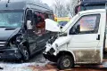 Zderzenie dwóch busów koło Chościszowic. Dwie osoby poszkodowane