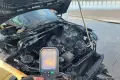 Pożar auta na A4 pod Bolesławcem. Strażacy pokazali zdjęcia z akcji