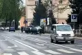 Zderzenie samochodów osobowych niedaleko budynku sądu