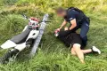 21-річний тікав на мотоциклі від поліції. В’їхав в огорожу