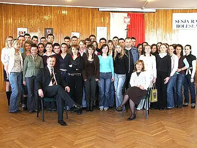 Wszyscy uczestnicy etapu powiatowego konkursu o UE i stypendiach