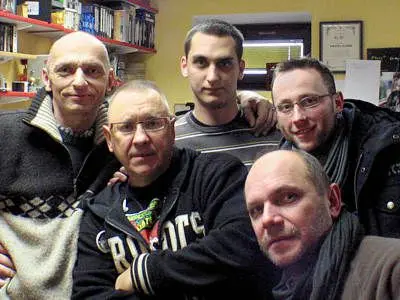 Bogusław Nowak, Jurek Owsiak, Paweł Apanasewicz, Zdzisław Garczarek i Krzysztof Gwizdała
