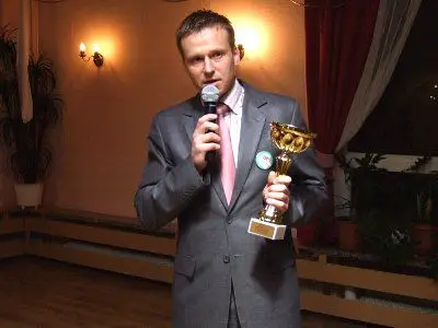Bartosz Gruman odebrał nagrodę w imieniu MKS Bolesłavia