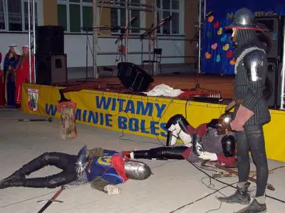 Koncert zakończył pokaz w wykonaniu grupy rycerskiej „Syrokomla”