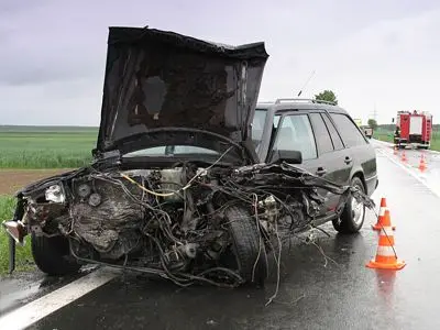 Kierowcy i pasażerowi tego auta nic się nie stało